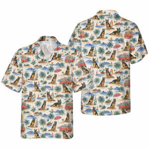 Deutscher Schäferhund Hawaiihemd | Hawaii Shirt