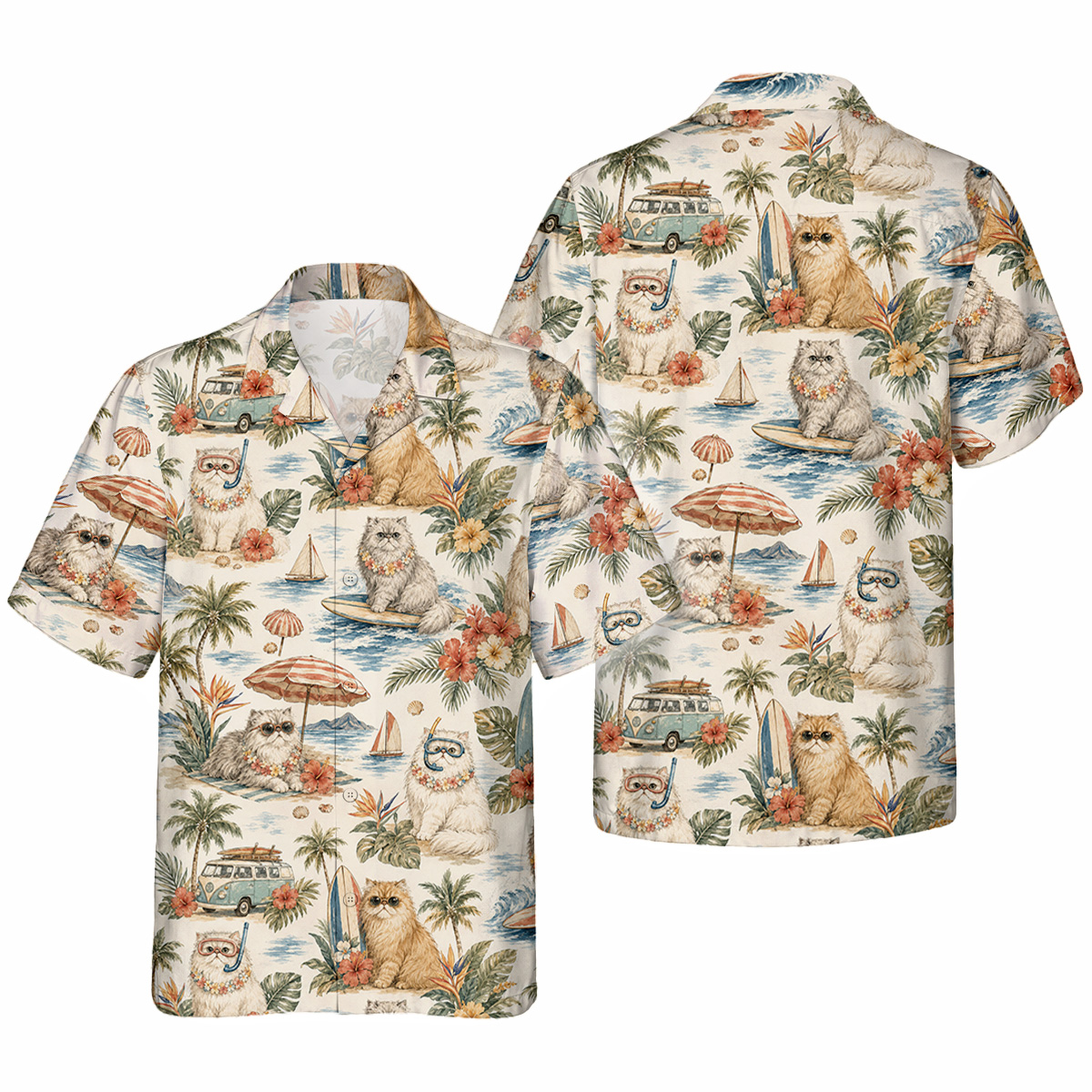 Hawaiihemd Perserkatze Hawaiihemd | Hawaii Shirt