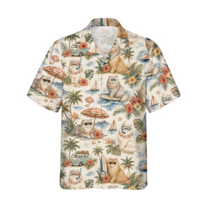 Alternative view of Hawaiihemd Perserkatze Hawaiihemd | Hawaii Shirt
