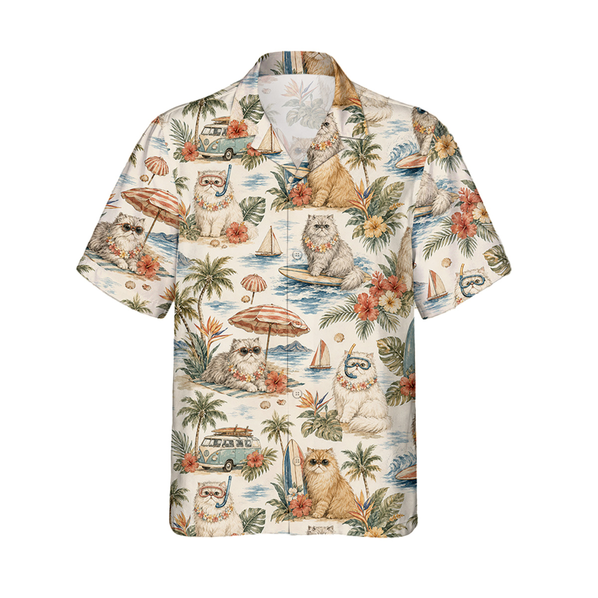 Hawaiihemd Perserkatze Hawaiihemd | Hawaii Shirt – Bild 2